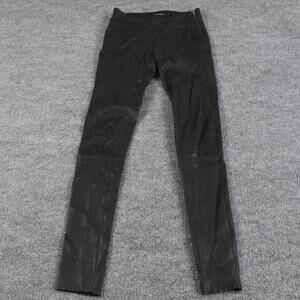 Mackage Pants Womens 4 S Genuine Lamb Leather Skinny Black Moto Biker Riding